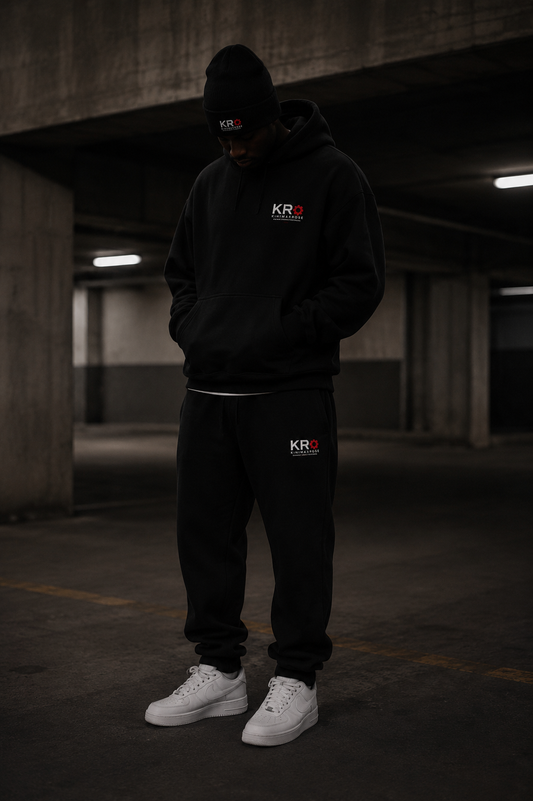 KR SYSTEM® HOODIE — BLACK