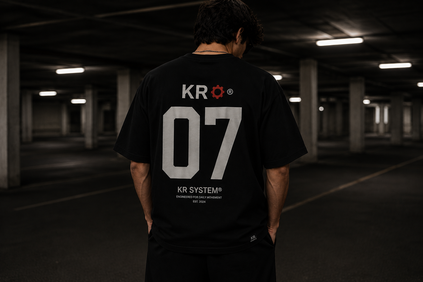 KR SYSTEM® T-SHIRT — BLACK